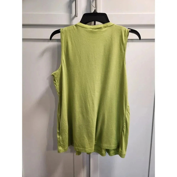 NWT Jones New York Sport Pleated Sleeveless Top in Green Apple Sz S - Picture 2 of 7